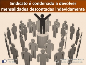 Sindicato é condenado a devolver mensalidades descontadas indevidamente